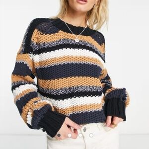 Free People Devon Sweater Sz Xl Knit Euc